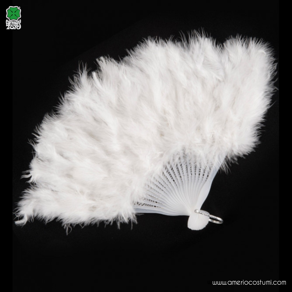 Ventaglio Marabou Bianco