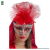Maschera con glitter rossi e argento