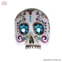 Plastic Day of the Dead Mask 