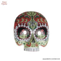 Máscara Dia de Los Muertos de plástico