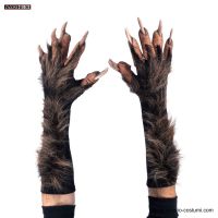 Brown Wolf Gloves