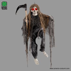 Hanging Skeleton with Scythe lsm 80 cm