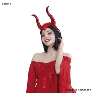 Cerchietto Malefica Rosso