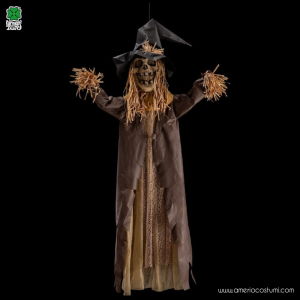 Hanging Scarecrow Skeleton with Hat LSM 210 cm