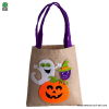 Petit Sac Halloween en Jute avec Fantôme 40x21 cm