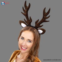 Reindeer headband with ears