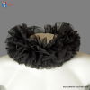 Black Chiffon Clown Collar