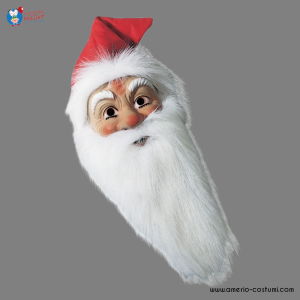 Máscara de Papá Noel de plástico