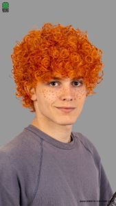 Orange Tennis Player Wig